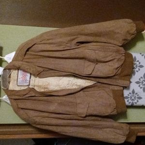 Vintage Leather Bomber Jacket